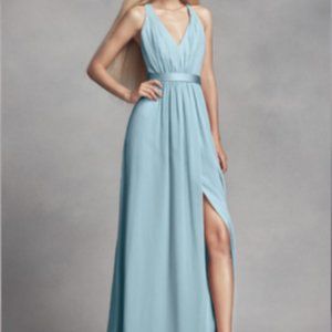 White by Vera Wang Bridesmaids Dress, Mist, Size 4